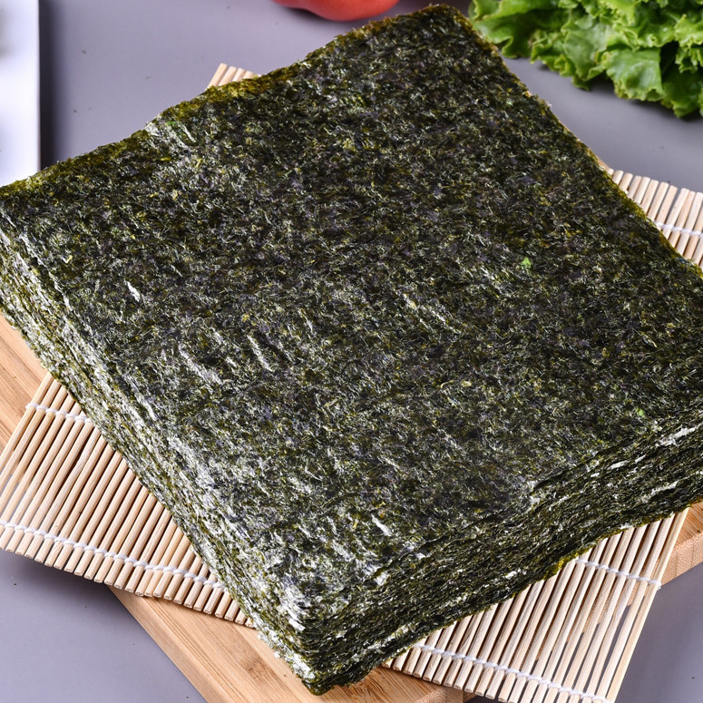 Grado del mismo tamaño asado del oro de 100 hojas de la alga marina para el sushi rodante