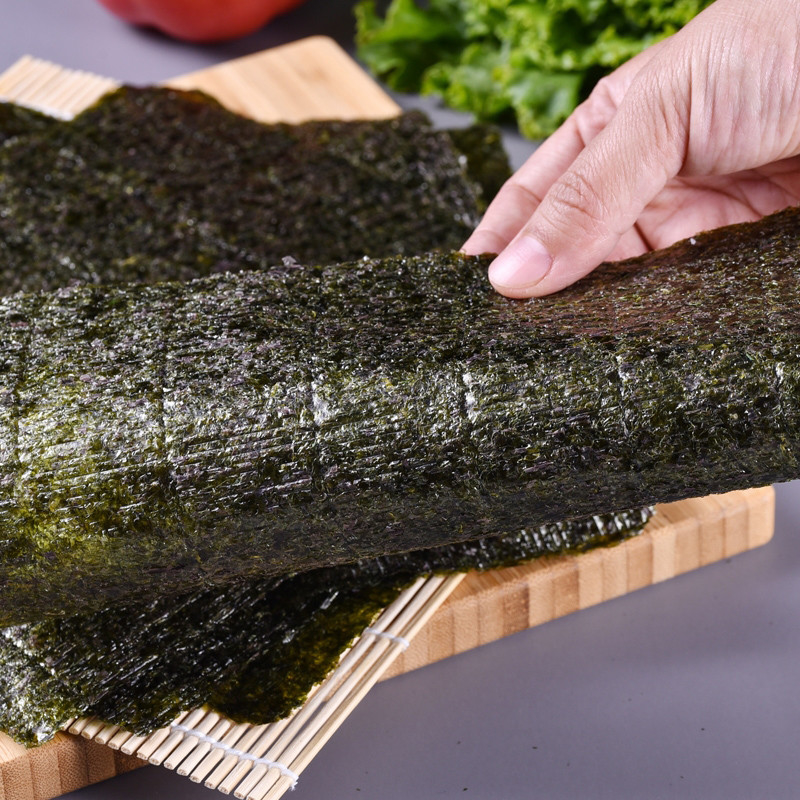 19*21cm Algas Nori Para sushi, Nori hoja de algas asadas de alta selección