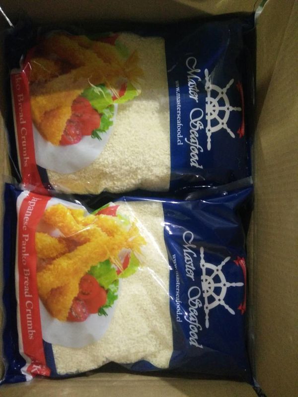 Migajas de pan del estilo japonés de Panko, color bajo del blanco de las migas de pan del carburador
