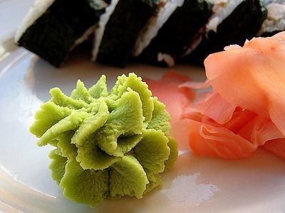 80-100 malla Pura Wasabi en polvo Verde Color natural sabor picante