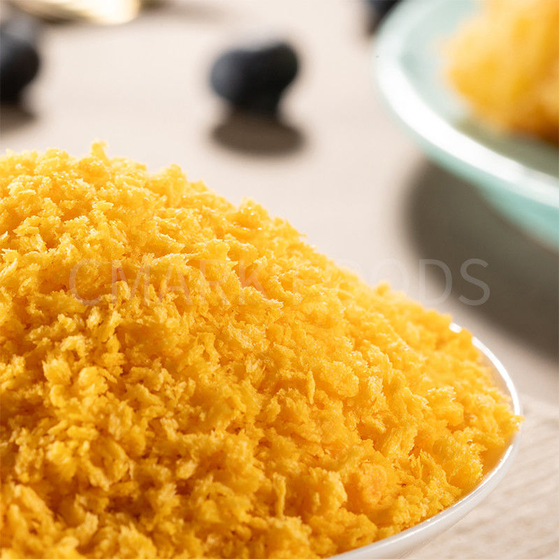 Panko de color amarillo, migajas de pan de 4-6 mm, almacenado en un lugar seco