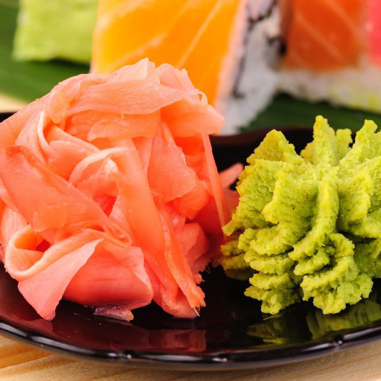 Color natural Sabor Pura Wasabi en polvo Verde 100-120 malla Máximo 8% de humedad