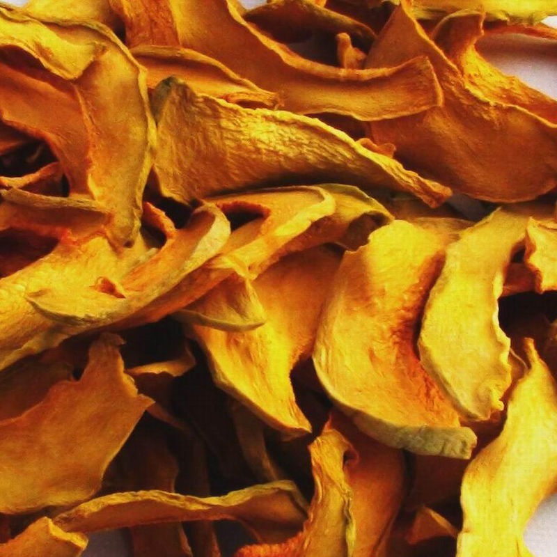 Vegetales deshidratados a granel Paletas de calabaza naranja roja con un máximo de 8% de humedad y sin olores o sabores extraños para la exportación