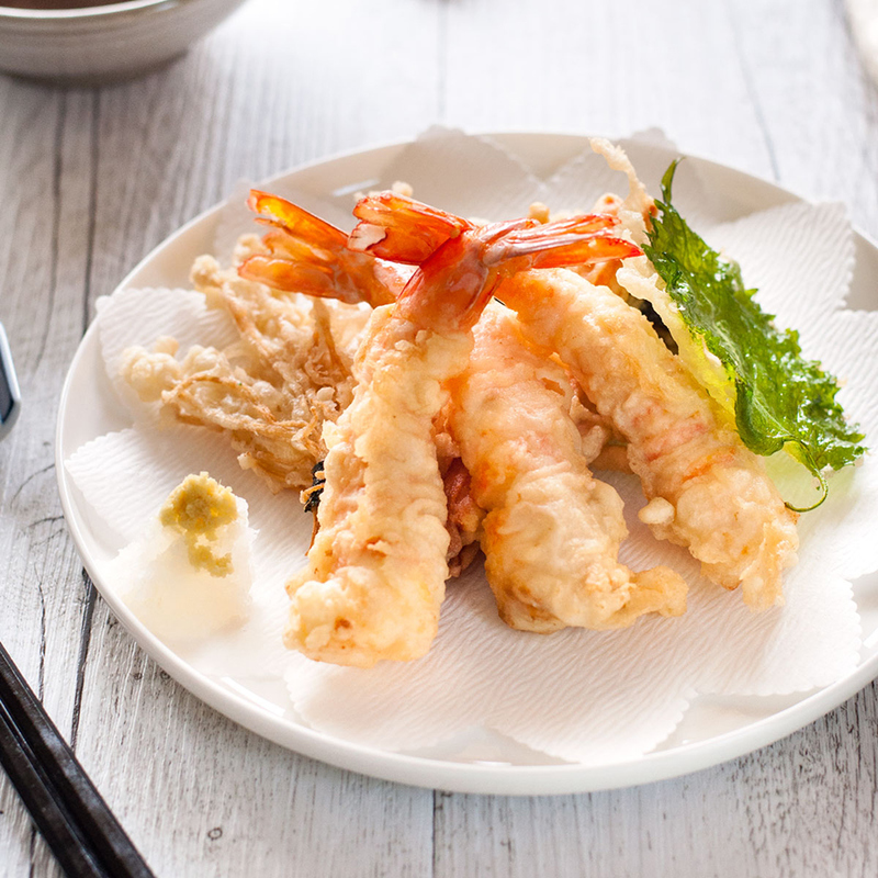 Harina de tempura japonesa con almacenamiento en frío y color blanco para un rebozado crujiente auténtico