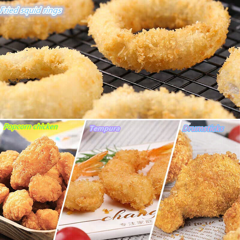 Pan rallado panko japonés premium con 12 meses de vida útil, forma granular y sabor original para un empanado perfecto