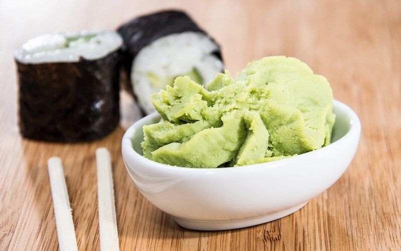 Polvo de Wasabi puro con 24 meses de vida útil 80-100 malla Sin ingredientes alergénicos para sushi y sashimi