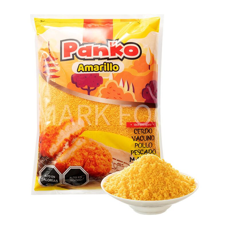 Pan rallado Panko certificado Halal con 24 meses de vida útil y bajo en calorías para una cocina saludable
