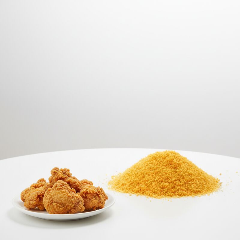 Frutos de pan Panko amarillos de estilo japonés - textura crujiente forma granular Halal certificado para freír