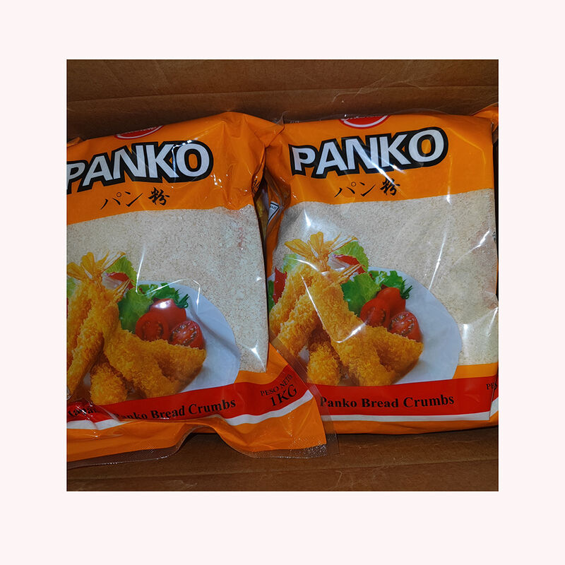 Japanese Panko Dry Bread Crumbs 4mm Needle Shape White 1kg Bag For Fried Chicken