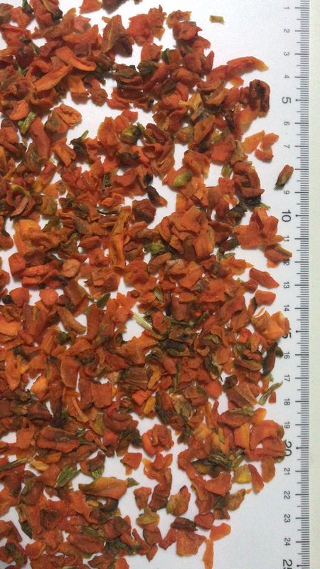 La zanahoria secada grado de la alimentación salta color anaranjado con almacenamiento fresco seco del lugar