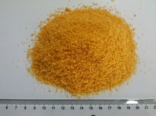 5 mm de forma de aguja amarillo Panko migajas de pan HACCP certificado para freír camarón o pollo