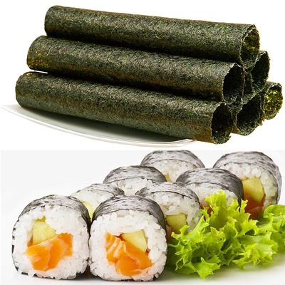 19*21cm Algas Nori Para sushi, Nori hoja de algas asadas de alta selección