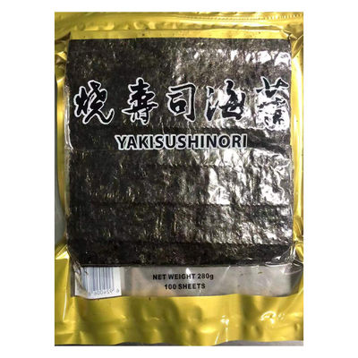 Sushi asado algas marinas hojas de Nori secas 100 por bolsa