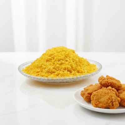 Pan rallado Panko japonés granulado de 2-12 mm con 24 meses de vida útil en colores amarillo, blanco y naranja