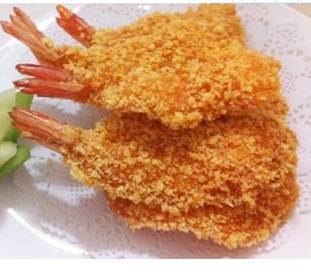 El pan amarillo de Panko no GMO del camarón del FDA desmenuza la humedad del 10%